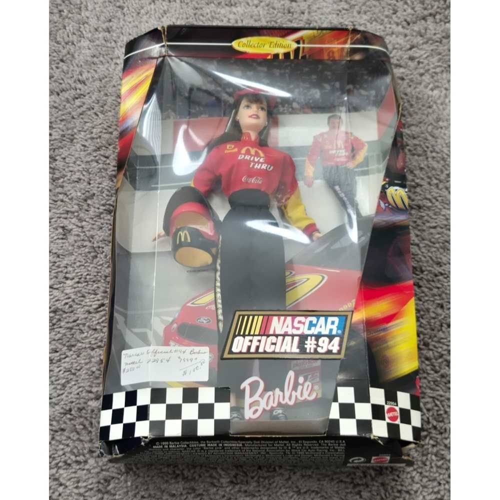 Mattel 1999 Collector Edition NASCAR Official #94 Mcdonald's Barbie 22954